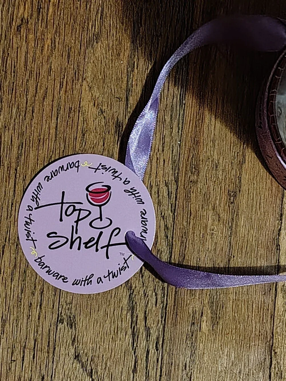 Hand-Painted Wine Glass with The Saying 